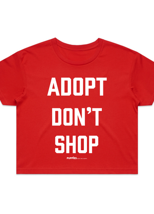 Adopt Don’t Shop | Dog Crop Top | Present For Dog Lover