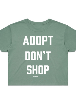 Adopt Don’t Shop | Dog Crop Top | Present For Dog Lover