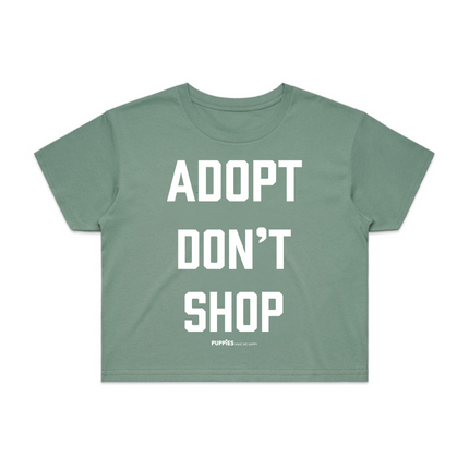 Adopt Don’t Shop | Dog Crop Top | Present For Dog Lover