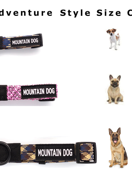 Adventure Style Mountain Blush Climbing Rope Dog Collar
