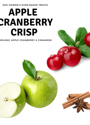 Dog Mamma's Organic Apple Cranberry Recipe - USDA Organic Certified Dog Treats