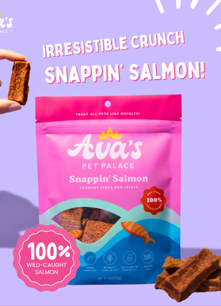 Crunchy Jerky Dog Treats - Snappin' Salmon