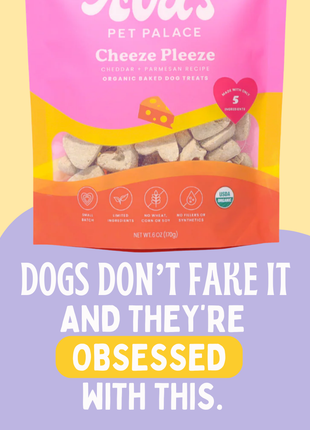 Organic Baked Dog Treats - Cheeze Pleeze