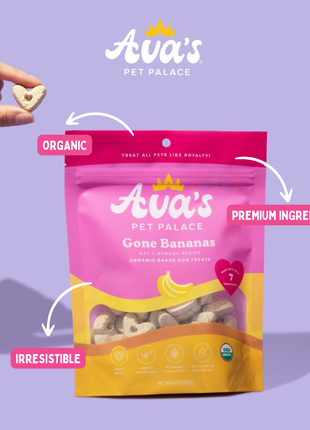 Organic Baked Dog Treats - Gone Bananas