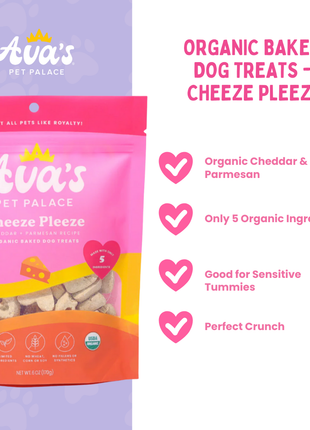 Organic Baked Dog Treats - Cheeze Pleeze