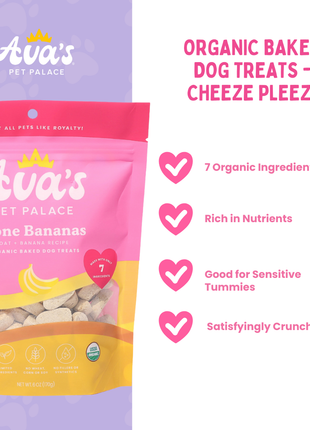 Organic Baked Dog Treats - Gone Bananas