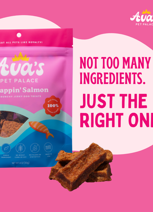 Crunchy Jerky Dog Treats - Snappin' Salmon