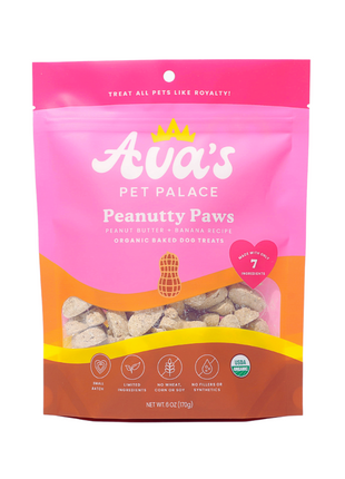 Organic Baked Dog Treats - Peanutty Paws