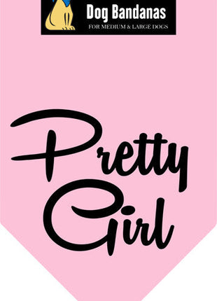 Parisian Pet 'Pretty Girl' Bandana - Fashionable, Comfortable Pink Pet Bandana for Dogs & Cats, Trendy Pet Fashion Accessory