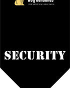 Parisian Pet 'Security®' Bandana - Comfortable, Fashionable Black Pet Bandana for Dogs & Cats, Trendy and Durable Pet Accessory