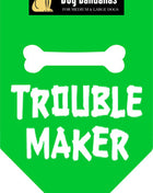 Parisian Pet 'Trouble Maker' Bandana for Dogs & Cats - Fun, Comfortable, Trendy Green Pet Fashion Accessory-Saint Patrick's Day