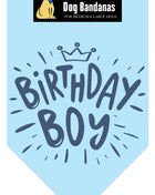 Parisian Pet 'Birthday Boy' Dog Bandana – Happy Birthday Pet Outfit, Fun Party Scarf for Dogs & Cats, Stylish & Comfy Celebration Clothing, Blue