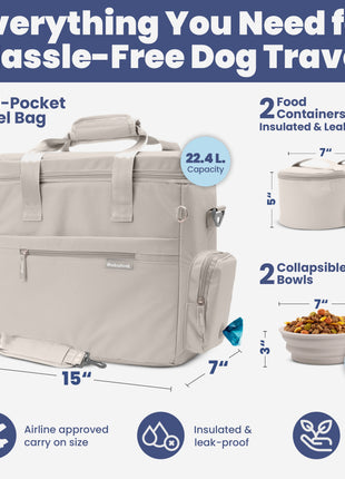 The Original Doggy Bag™ Dog Travel Bag for Supplies