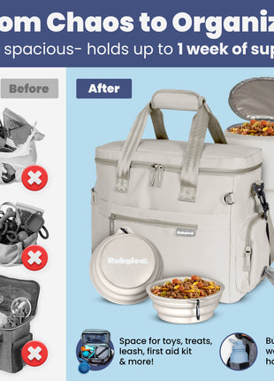 The Original Doggy Bag™ Dog Travel Bag for Supplies