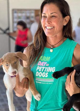 Arm Day = Petting Dogs Tank Top | Gift for Dog Lovers & Dog Moms