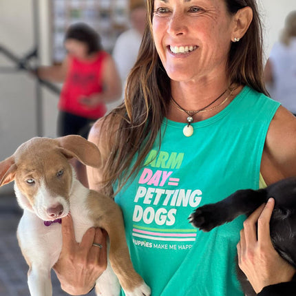Arm Day = Petting Dogs Tank Top | Gift for Dog Lovers & Dog Moms