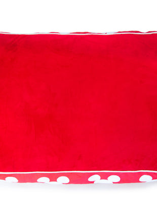 Rectangle Pet Bed - Mickey Mouse Ears Icon Red/White