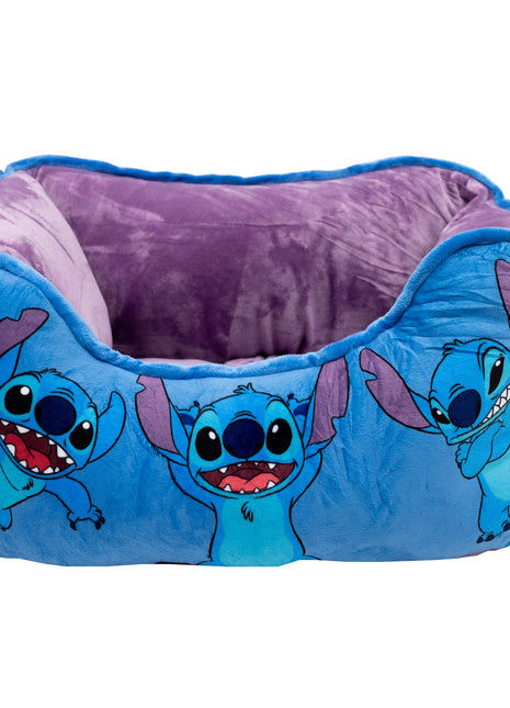 Cuddler Pet Bed - Stitch Poses Blue