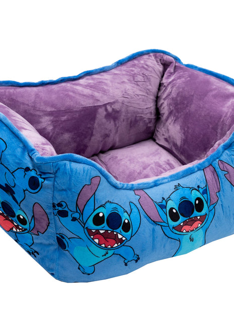 Cuddler Pet Bed - Stitch Poses Blue