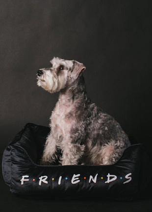 Pet Bed - FRIENDS Black White Multi Color
