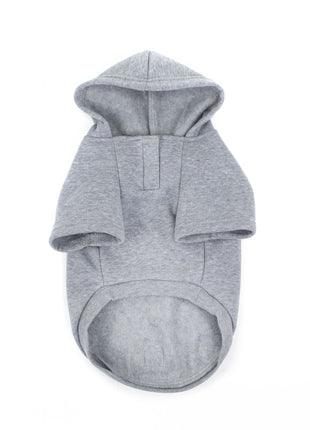 Brave Bark Hooded Dog Fleece - Heather Grey
