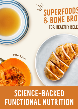 Broth-Licious Chicken & Pumpkin in Bone Broth - Healthy Belly Recipe for Adult Dogs