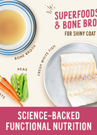 Broth-Licious Ocean Fish in Bone Broth -Shiny Coat Recipe for Adult Dogs