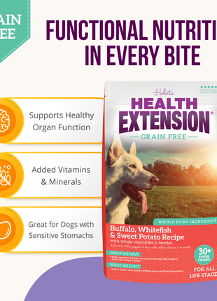 Grain Free Buffalo, Whitefish & Sweet Potato Recipe