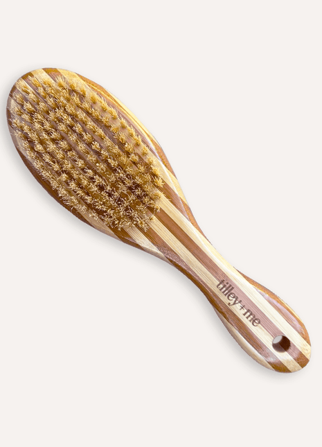 Two-Sided Pet Brush – Bristle & Wire for Shedding & Detangling