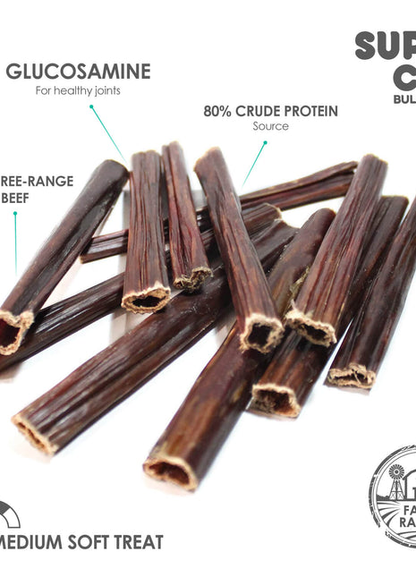 6" Beef Gullet Sticks 8oz (25-Pack)