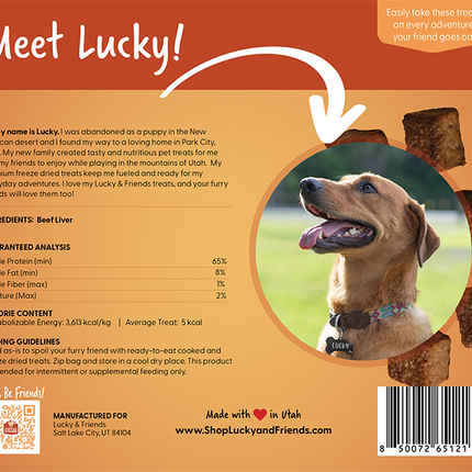 Lucky & Friends Beef Liver Dog Treat