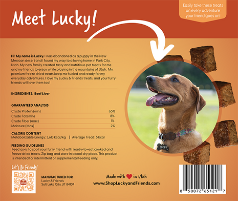 Lucky & Friends Beef Liver Dog Treat