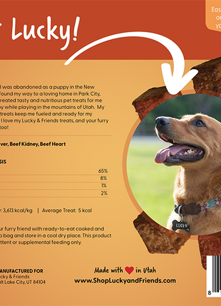 Lucky & Friends Beef Liver Dog Treat