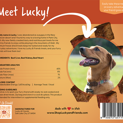 Lucky & Friends Beef Liver Dog Treat