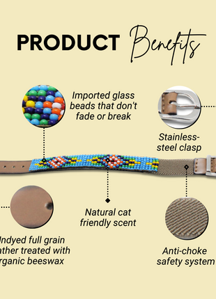 Blue Vogue Sambboho cat collar