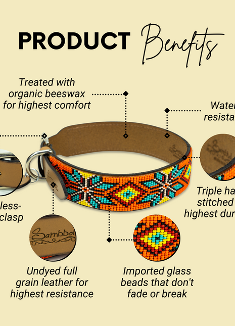 Maui Sambboho dog collar (made to order)