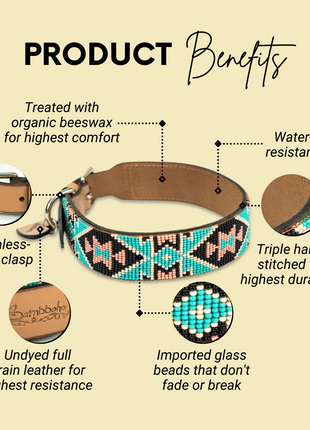 Santorini Sambboho dog collar (made to order)