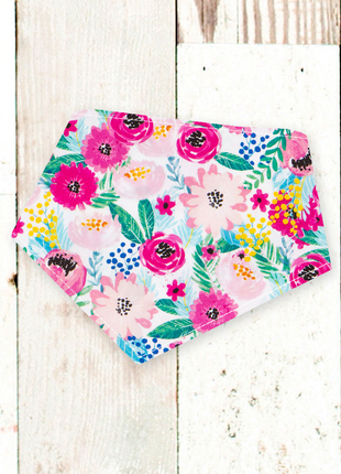 "Berry Floral" Dog Bandana