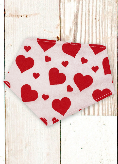 "Blush Hearts" Valentine's Day Dog Bandana