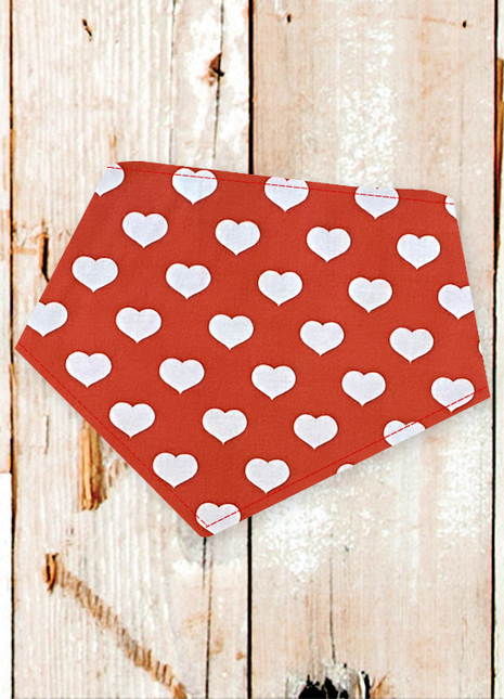 "Big Valentine Hearts" Dog Bandana