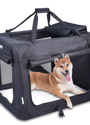 Jespet & GOOPAWS Indoor & Outdoor 3-Door Collapsible Soft-Sided Dog, Cat & Small Pet Crate - Pup List