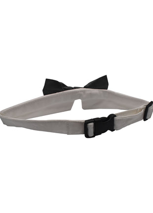 Black Satin Dog Bow Tie