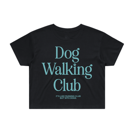 Dog Walking Club Crop Top | Gift for Dog Lovers & Pup Owners