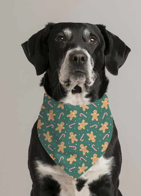 Gingerbread Man Dog Bandana