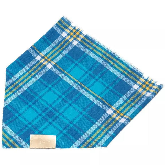 Blue Spruce Plaid Dog Bandana