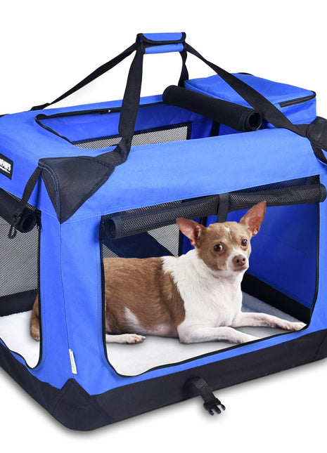 Jespet & GOOPAWS Indoor & Outdoor 3-Door Collapsible Soft-Sided Dog, Cat & Small Pet Crate - Pup List