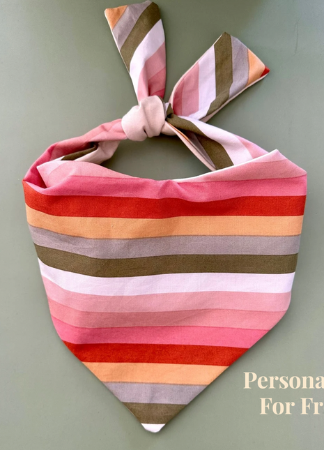 Boho Stripes Dog Bandana