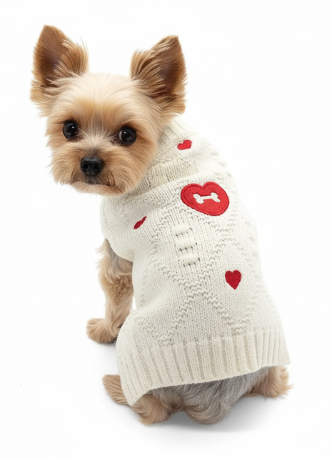 Bone Heart Sweater