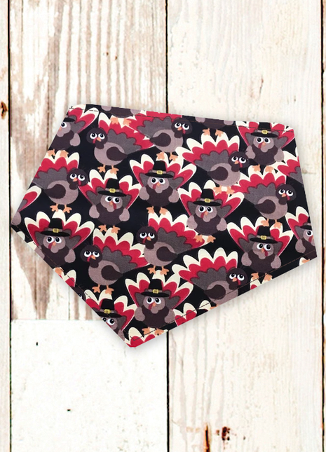 "Brown Turkeys" Dog Bandana