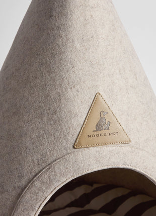 Nooee Pet Cave Buddy (L) – Cream/Brown